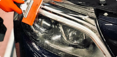 Бронирование фар и стекол